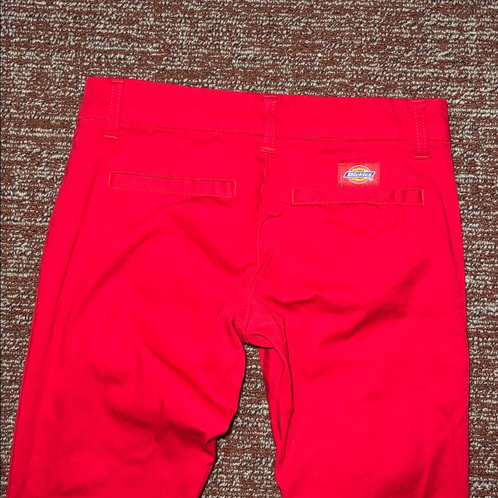 Dickies Red low rise bell bottom pants women’s 1 vibrant flare leg pants - Picture 7 of 13
